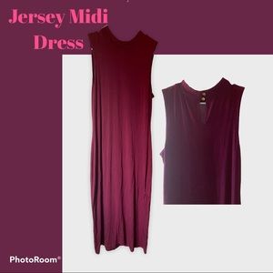 💛3/$10 Burgundy Bodycon MIDI Dress